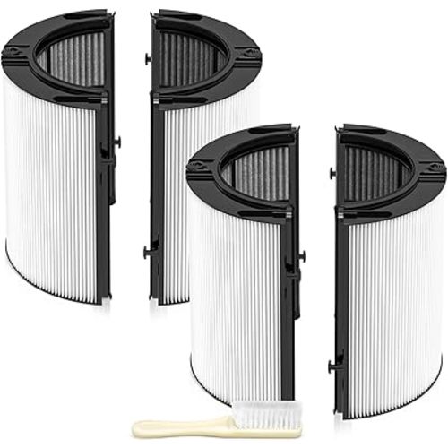 360 Combi Glass HEPA + Carbon Air Purifier Filter Replacement for Dyson HP10 HP07 TP10 TP09 TP07 TP06 TP04 TP4A HP04 HP06 HP09 HP4B PH01 PH02 PH03 PH04 PH3A DP04 Pure Cool Hot Humidify Fan, 2 Pack
