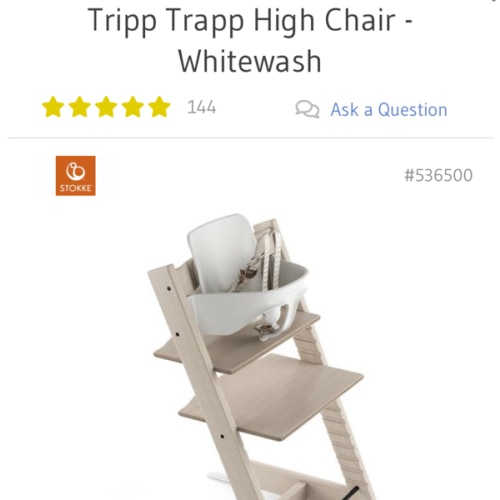 Tripp Trapp High Chair - Whitewash