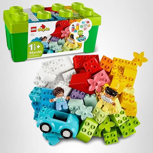 LEGO DUPLO Classic Brick Box Building Blocks - Learning & Educational Toys for Toddlers, Preschool, Ages 1.5+ Years - Develop Fine Motor Skills - Gift for Birthdays - 10913