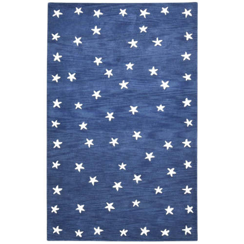 Star Rug Navy Blue Kids Rug Starry Skies Rug Nursery Rug Star