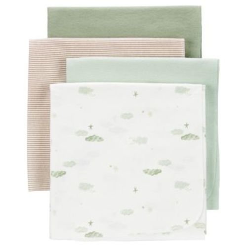 Baby Boys or Baby Girls Receiving Blankets, Pack of 4