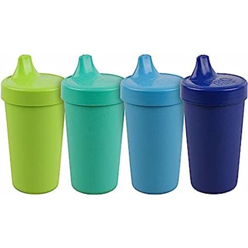 Re-Play Baby Sippy Cup for Toddlers 2pk 10oz No Spill Sippy Cup Lime Sky  Blue 