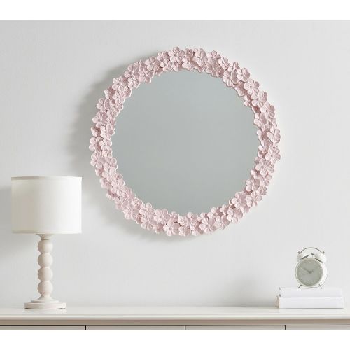 Hydrangea Round Mirror (28")