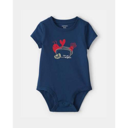 Baby Lobster Graphic Bodysuit - Blue | Carter's