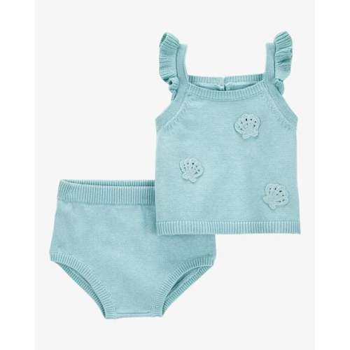 Baby 2-Piece Crochet Sweater Knit Tank & Diaper Cover Set - Carter's | Carter's