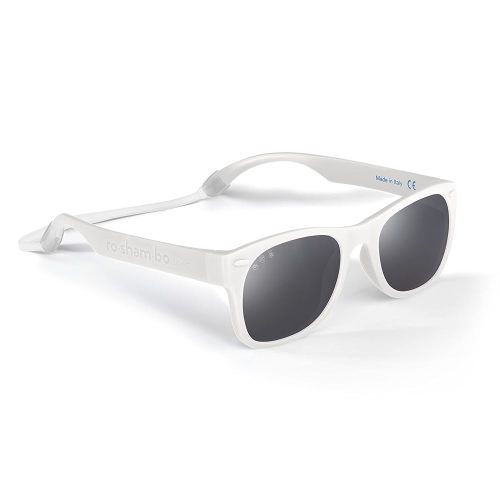ROSHAMBO Unbreakable Baby Sunglasses with Strap BPA-free – Girls Boys 0-24 months Infants – Polarized Lens, Assembled in USA