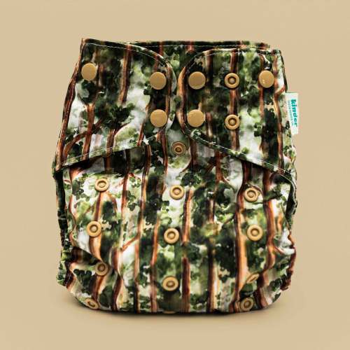 Nature: Essentials Pocket Cloth Diaper with Athletic Wicking Jersey, Grows with your Baby