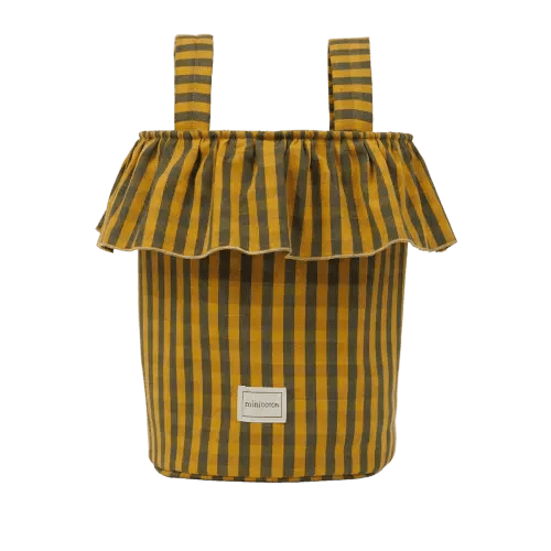 Basket Vichy - Olive + Gold · Minicoton