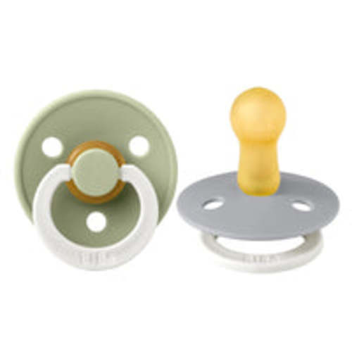 Sage/Cloud BIBS Colour Soothers Night Glow 2pk