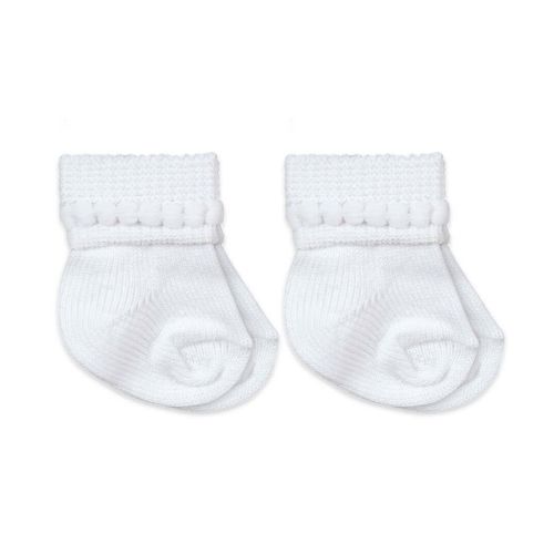 Jefferies Socks Bubble Bootie 2 Pair White
