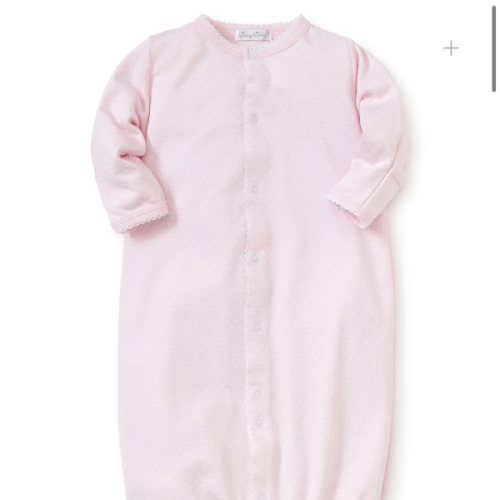 Pink/White New Kissy Dots Print Converter Gown