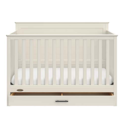Graco Tristan Convertible Baby Crib with Drawer, Frosted Oat