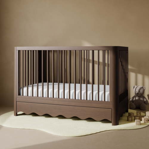 Storkcraft Casablanca 5-in-1 Convertible Baby Crib with Drawer, Hazelnut