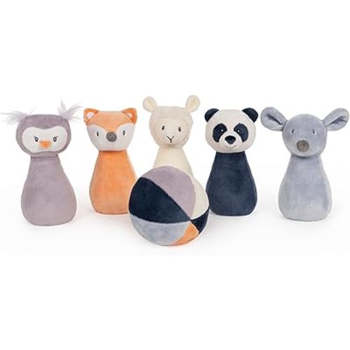 Gund Baby Baby Toothpick My First Bowling Set Plush Stuffed Animal Set of 6, 6 in