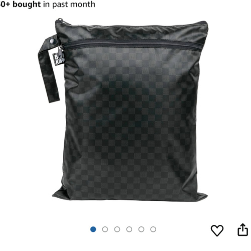 Bumkins Waterproof Wet Dry Bag for Baby, Travel, Swim Suit, Cloth Diapers, Pump Parts, Pool, Gym Clothes, Toiletry, Strap to Stroller, Daycare, Zip Reusable Bag, Wetdry Packing Pouch