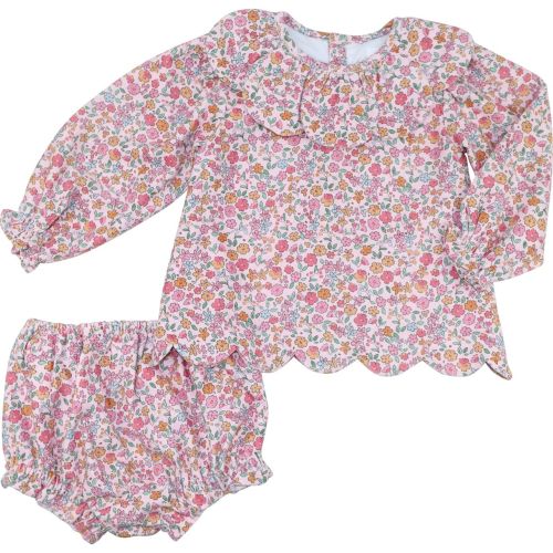 Pink Floral Corduroy Diaper Set – Cecil & Lou