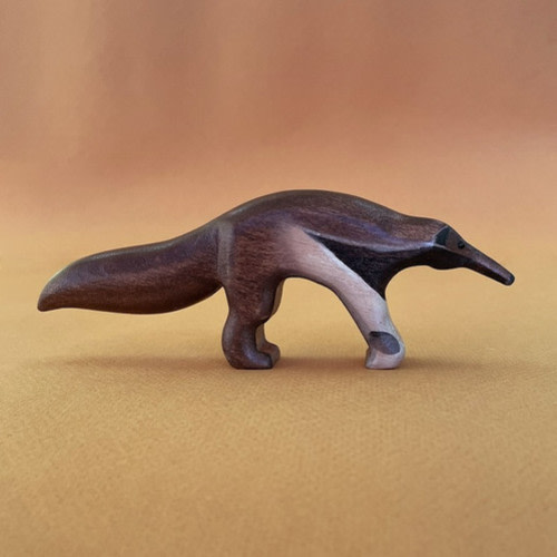 Forest Melody Handcrafted Wooden Anteater Figurine Toy