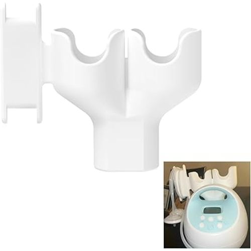Bottle & Hose Holder for Spectra S1 & S2，Dual Bottle Organizer with Hose Wrap Arm,Space-Saving Design, Easy Installation (New Breast Pump)