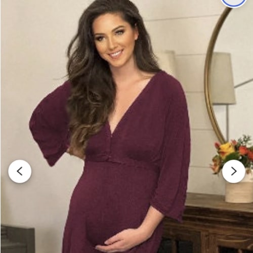 Amelia Labor & Postpartum Gown in Plum – Lila