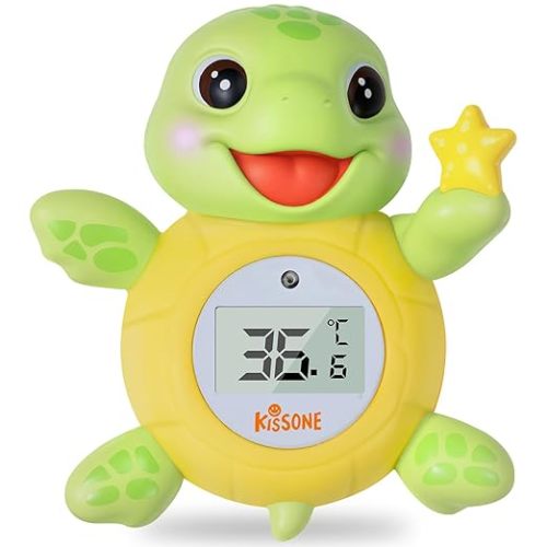Baby Bath Thermometer, Sea Turtle Floating Digital Water Thermometer with Auto Shut Off for Safety, Accurate Temperature Gauge for Newborn Infant Bath Toy