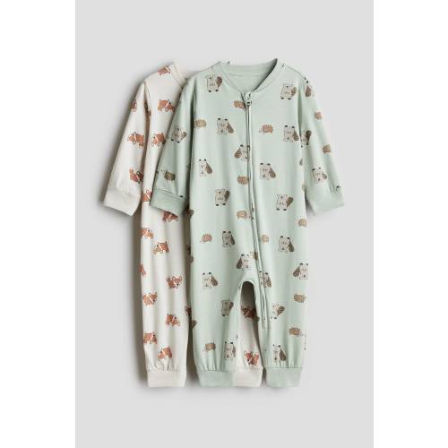 2-PACK COTTON PAJAMA JUMPSUITS