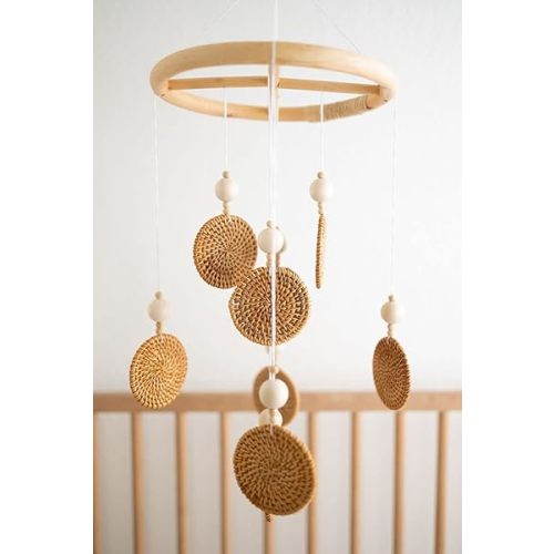 Lucky Love Boho Baby Mobile & Boho Baby Decor for Boy & Girl Nursery - Hang Mobile for Crib or Ceiling