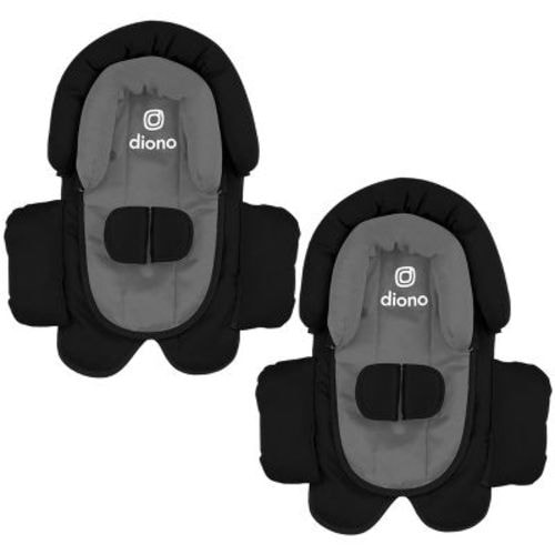 Diono Cuddle Soft 2-pack 2-in-1 Baby Head Neck Body Support Pillow For Car Seats And Strollers, Black Storm