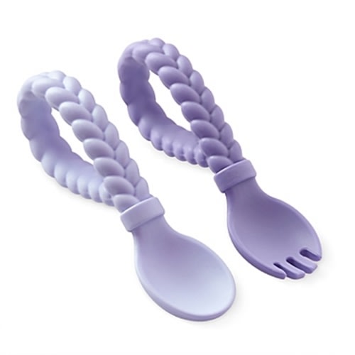 Itzy Ritzy® Sweetie Spoons 2-Pack Braided Toddler Utensils in - Lilac