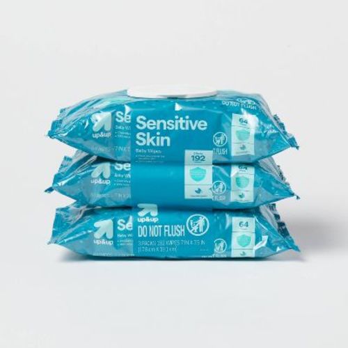 Sensitive Baby Wipes - 3pk/192ct - Up & Up™