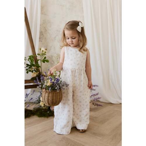 Organic Cotton Muslin Marceline Jumpsuit - Ayla Whisper