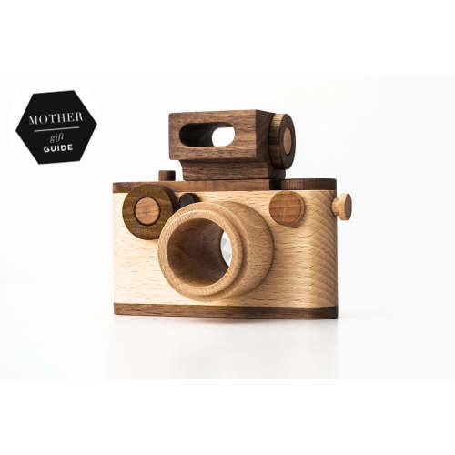 35MM Vintage Style Wooden Toy Camera - Beech