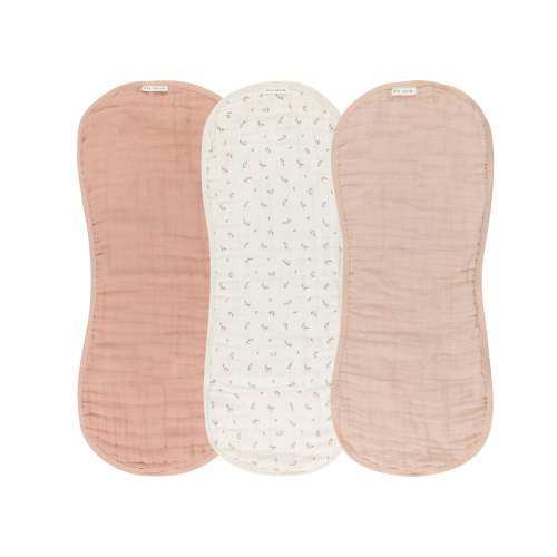 Floral Pink Muslin Burp Cloth – Ely's & Co.