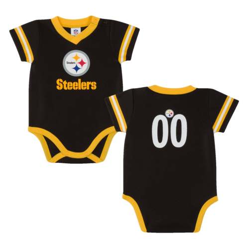 Pittsburgh Steelers Short Sleeve Jersey Bodysuit 3-6M