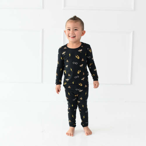 Long Sleeve Pajamas in Midnight Icon