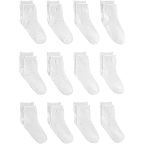 Simple Joys by Carter's Unisex Toddlers and Babies' Crew Socks, 12 Pairs