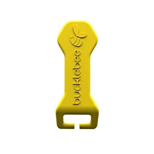 BUCKLEBEE Easy Car Seat Buckle Release Aid for Children Unbuckle Car Seat Release Tool - Car Seat Button Pusher - Car Seat Opener For Nails - Car Seat Buckle Release Tool (1 Pack Yellow)