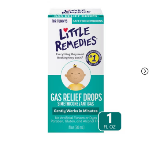 Little Remedies Gas Relief Drops For Babies - Natural Berry - 1 Fl Oz