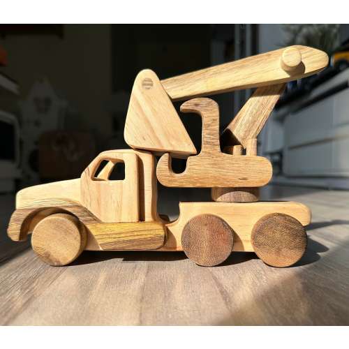 Handcrafted Wooden Excavator Toy – Safe, Durable, and Perfect Gift for Kids. Gift for children on holidays and birthdays