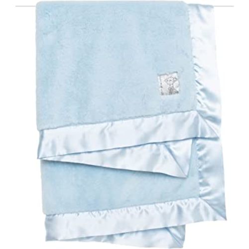 Little Giraffe Posh Mink Baby Blanket 29" x 35", Blue