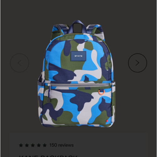 STATE Bags | Kane Kids Travel Backpack Printed Canvas Camo | Back to School