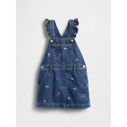 Baby & Toddler Denim Ruffle Skirtall | Gap
