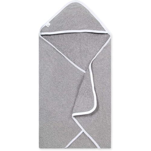 Burts Bees Baby Infant Hooded Towels Heather Grey Cotton, Unisex Bath Essentials and Newborn Necessities, Soft Nursery Towel with Hood Set, 1-Pack Size 29 x 29 Inch