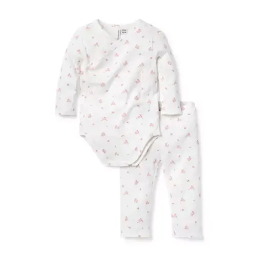 Baby Jet Ivory Bunny Baby Bunny Pointelle Wrap Matching Set by Janie and Jack