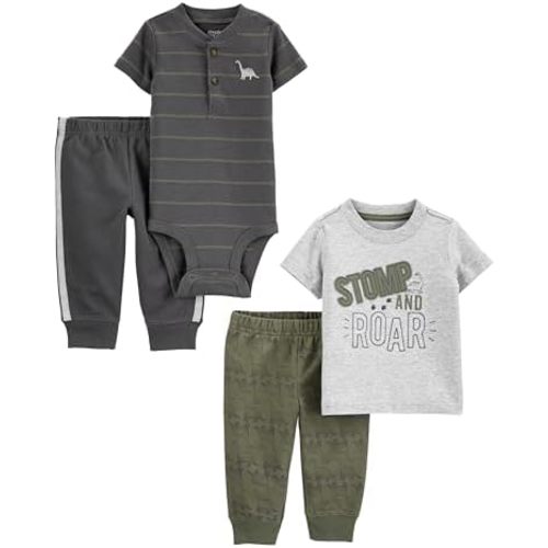 Simple Joys by Carter's Baby Boys' 4-Piece Bodysuit, Top, and Pant Set