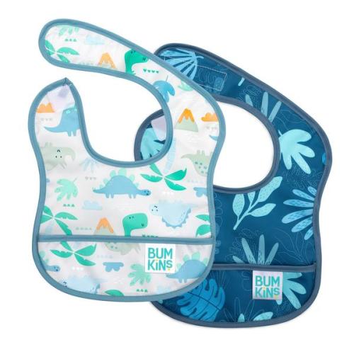 Starter Bib for Babies 6 to 24 months – Dinosaurs & Tropic| Bumkins Baby
