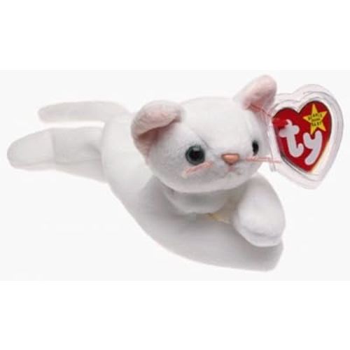 Ty Beanie Baby - Flip The White Cat (4Th Gen Hang Tag) (7.5 Inch)