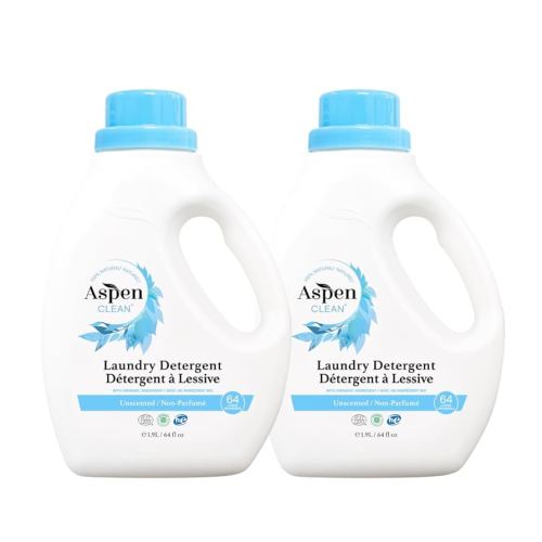Natural Laundry Detergent Unscented - 100% Natural, Organic, HE Liquid Laundry Detergent- Vegan, Non-Bio, Cruelty-Free, Biodegradable - Safe for Babies, Pets & Kids - EWG Certified (2 pack)