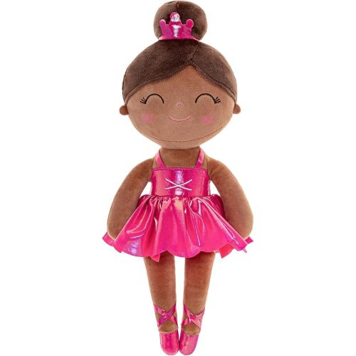 Gloveleya Baby Doll Ballerina Girl Gift Ballerina Plush Soft Doll Colorful Haze Gold Ballet Series-Rose Red 13 Inch with Gift Box