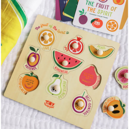 Fruit of the Spirit Wood Puzzle with Scripture