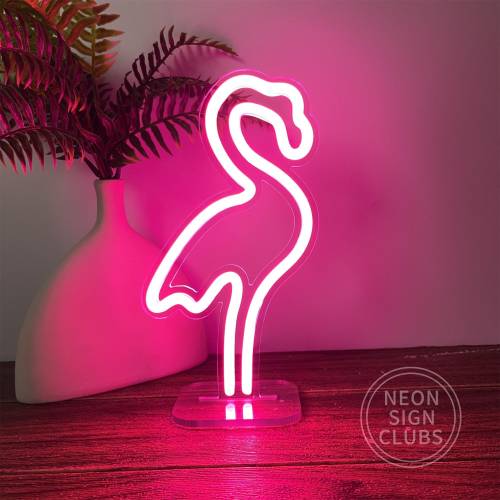LED Light Flamingo Sign ,Mini Lamp Neon Bar Sign ,Custom Neon Sign, Bedroom Kid Room Home Decor, Animal Sign, Room Desk Lamp Light